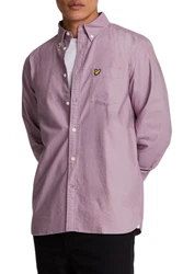 Lyle & Scott Langarmhemd Lila/Rosa/Bordeaux