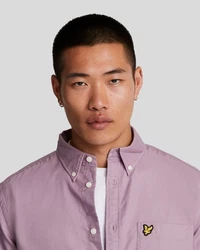 Lyle & Scott Langarmhemd Lila/Rosa/Bordeaux