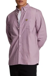 Lyle & Scott Langarmhemd Lila/Rosa/Bordeaux