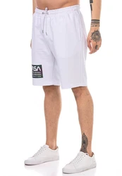 RedBridge Sweatshorts Herren Shorts Nasa Print Weiß/Grün/Dunkelblau/Creme/Lila