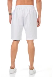RedBridge Sweatshorts Herren Shorts Nasa Print Weiß/Grün/Dunkelblau/Creme/Lila