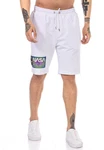 RedBridge Sweatshorts Herren Shorts Nasa Print Weiß/Grün/Dunkelblau/Creme/Lila