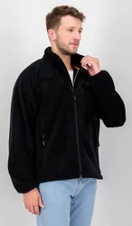 DEPROC Active Fleecejacke WAWA BAY CS Schwarz/Lila/Hellblau