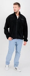 DEPROC Active Fleecejacke WAWA BAY CS Schwarz/Lila/Hellblau