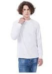 YRIIOMO T-Shirt Modisches Langarm  Weiß/Creme