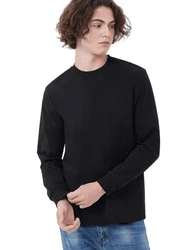 YRIIOMO T-Shirt Modisches Langarm  Schwarz