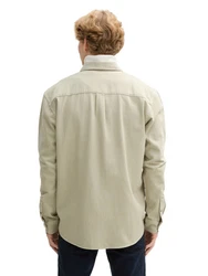 TOM TAILOR Denim Langarmhemd Relaxed Fit Hemd Khaki/Beige