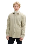 TOM TAILOR Denim Langarmhemd Relaxed Fit Hemd Khaki/Beige