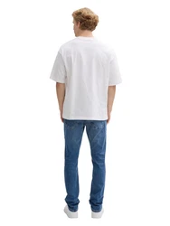 TOM TAILOR Denim Straight Jeans 5-Pocket Jeans Hellblau/Blau