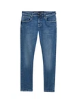 TOM TAILOR Denim Straight Jeans 5-Pocket Jeans Hellblau/Blau