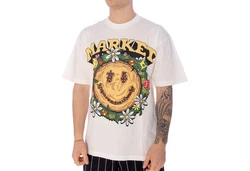 Market T-Shirt Smiley Decomposition Gelb/Blau/Weiß