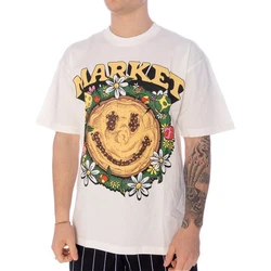 Market T-Shirt Smiley Decomposition Gelb/Blau/Weiß