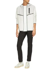 s.Oliver Funktionsjacke Sweatshirtjacke Regular Fit Weiß/Creme/Beige/Grau/Hellgrau