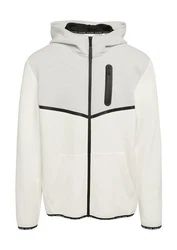 s.Oliver Funktionsjacke Sweatshirtjacke Regular Fit Weiß/Creme/Beige/Grau/Hellgrau