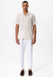 Antioch Blusenshirt Antonio Beige/Gelb/Creme/Weiß/Dunkelrot/Grau