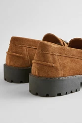 Next Klobige Loafer mit Trense Braun/Beige