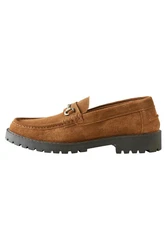 Next Klobige Loafer mit Trense Braun/Beige