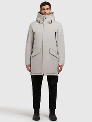 khujo Wintermantel CARL2 Beige/Grau/Braun/Hellgrau/Khaki