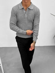 OSSY HOMER Strickpullover Grau/Hellgrau