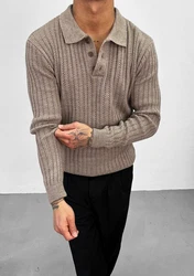 OSSY HOMER Strickpullover Beige/Khaki/Grau/Weiß/Braun