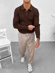 OSSY HOMER Strickpullover Braun/Dunkelrot/Dunkelbraun/Rot