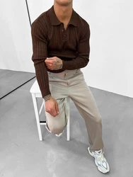 OSSY HOMER Strickpullover Braun/Dunkelrot/Dunkelbraun/Rot