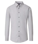 CASAMODA Langarmhemd Freizeithemd Print Grau/Creme/Dunkelgrau/Dunkelblau