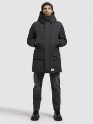 khujo Wintermantel XXX Dunkelgrau/Schwarz/Grau