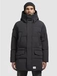 khujo Wintermantel XXX Dunkelgrau/Schwarz/Grau