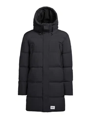 Khujo Wintermantel Morse2 Schwarz/Dunkelblau/Grau/Dunkelgrau