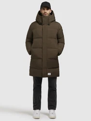khujo Wintermantel STANK2 Dunkelgrün/Khaki/Braun/Beige