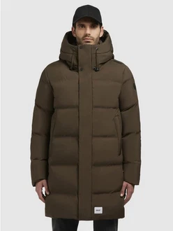 khujo Wintermantel STANK2 Dunkelgrün/Khaki/Braun/Beige