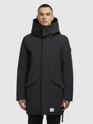 khujo Wintermantel LARC Schwarz/Dunkelgrau/Grau