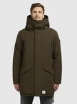 khujo Wintermantel LARC Dunkelgrün/Khaki/Braun