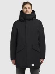 khujo Wintermantel LARC Schwarz/Dunkelgrau