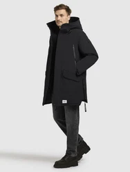 khujo Wintermantel LARC Schwarz/Dunkelgrau