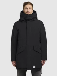 khujo Wintermantel LARC Schwarz/Dunkelgrau