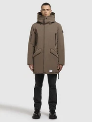 khujo Wintermantel LARC Braun/Khaki/Beige/Grau