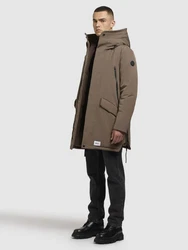 khujo Wintermantel LARC Braun/Khaki/Beige/Grau