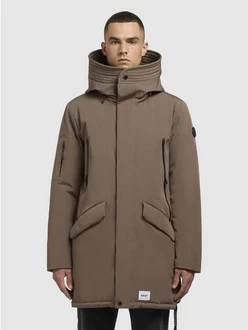 khujo Wintermantel LARC Braun/Khaki/Beige/Grau