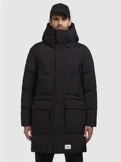 khujo Wintermantel WINER2 Schwarz/Dunkelgrau