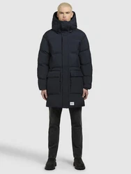 khujo Wintermantel WINER2 Schwarz/Dunkelblau