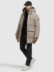 khujo Wintermantel WELM Beige/Khaki/Braun