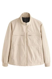 Steppmantel Wasserabweisende Twill-Steppmantel mit Taschen (1-tlg)