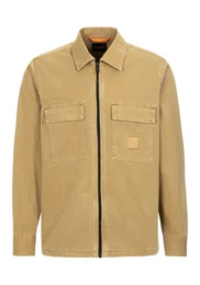 Hemdjacke Lovel-zip mit gestickten Markenlogo