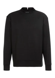 Sweatshirt Silas Tape mit Markenschriftzug auf dem Kragen