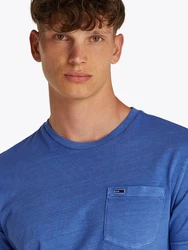 Tommy Jeans T-Shirt TJM SLIM WASHED POCKET TEE Blau