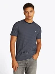 Tommy Jeans Rundhalsshirt TJM SLIM STRIPE TEE Dunkelblau/Hellblau/Blau/Schwarz