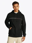 Tommy Jeans Kapuzensweatshirt TJM REG ENTRY GRAPHIC HOODIE Schwarz/Hellblau