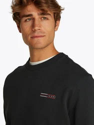 Tommy Jeans Sweatshirt TJM REG ENTRY GRAPHIC CREW Schwarz/Dunkelrot